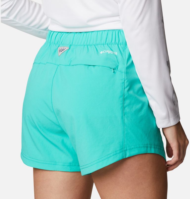 Women's PFG Tamiami Pull-On Shorts, Color: Electric Turquoise, image 5