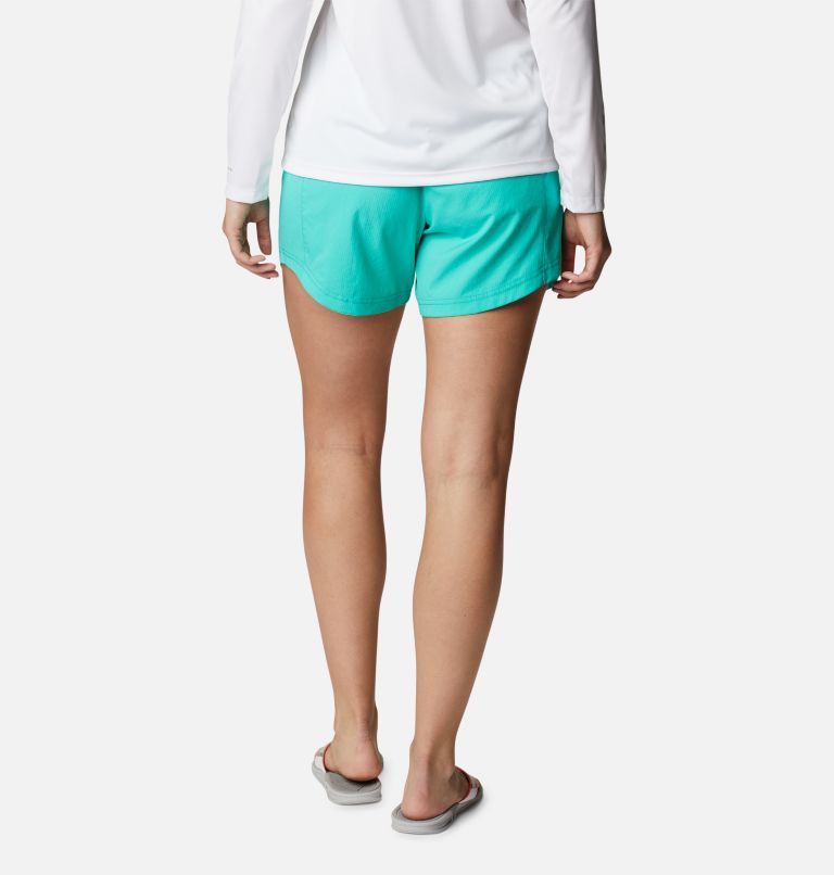 Women's PFG Tamiami Pull-On Shorts, Color: Electric Turquoise, image 2