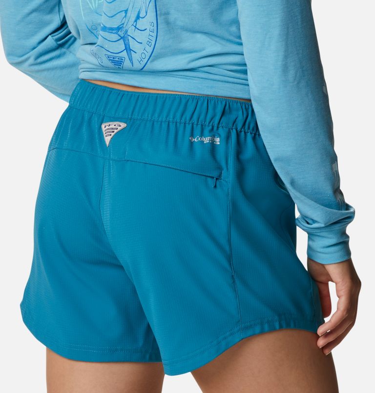Women's PFG Tamiami Pull-On Shorts, Color: Deep Marine, image 5