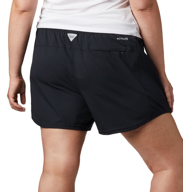 Thumbnail: Women's PFG Tamiami Pull-on Shorts - Plus Size, Color: Black, image 5