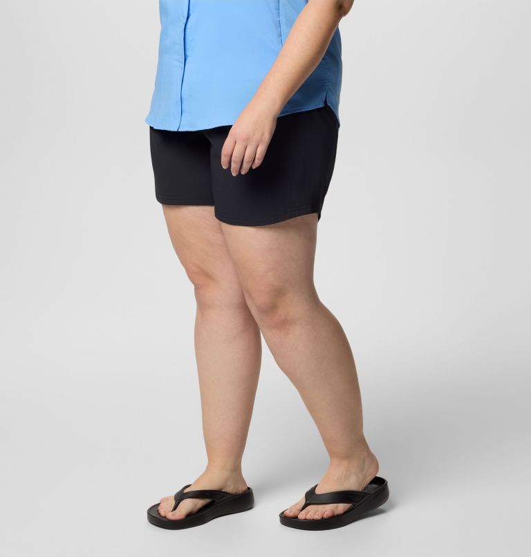 Women's PFG Tamiami Pull-on Shorts - Plus Size, Color: Black, image 3