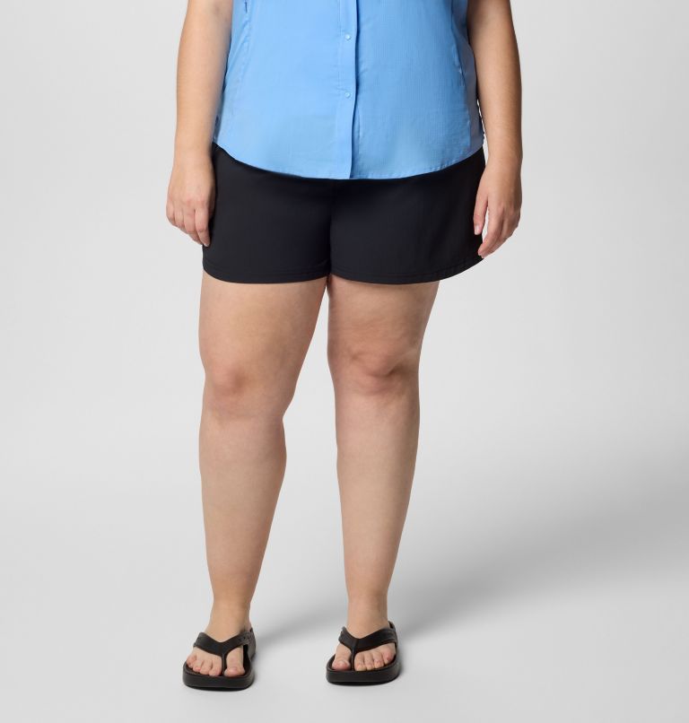 Women's PFG Tamiami Pull-on Shorts - Plus Size, Color: Black, image 1