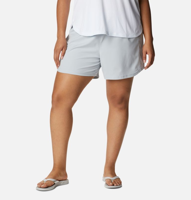 Thumbnail: Women's PFG Tamiami Pull-on Shorts - Plus Size, Color: Cirrus Grey, image 1