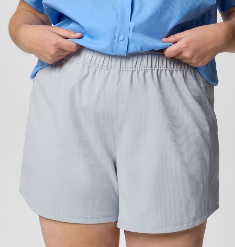 Women's PFG Tamiami Pull-on Shorts - Plus Size, Color: Cirrus Grey, image 4
