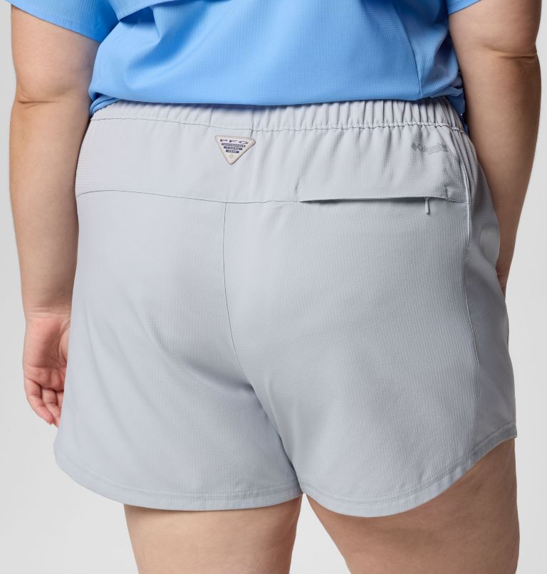 Women's PFG Tamiami Pull-on Shorts - Plus Size, Color: Cirrus Grey, image 5