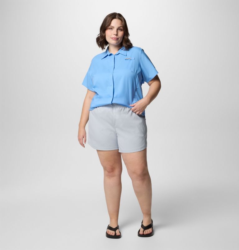 Women's PFG Tamiami Pull-on Shorts - Plus Size, Color: Cirrus Grey, image 6