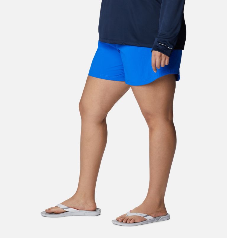 Women's PFG Tamiami Pull-on Shorts - Plus Size, Color: Blue Macaw, image 3