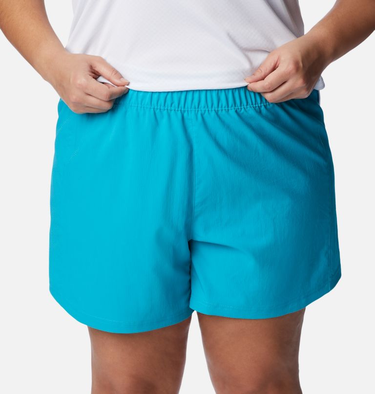 Thumbnail: Women's PFG Tamiami Pull-on Shorts - Plus Size, Color: Ocean Teal, image 4