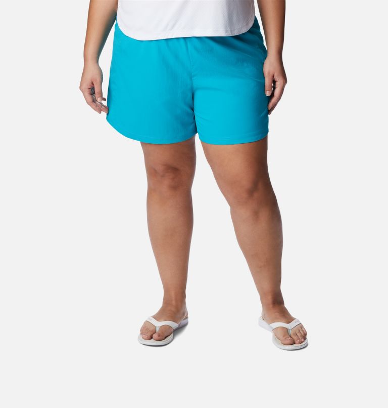 Thumbnail: Women's PFG Tamiami Pull-on Shorts - Plus Size, Color: Ocean Teal, image 1