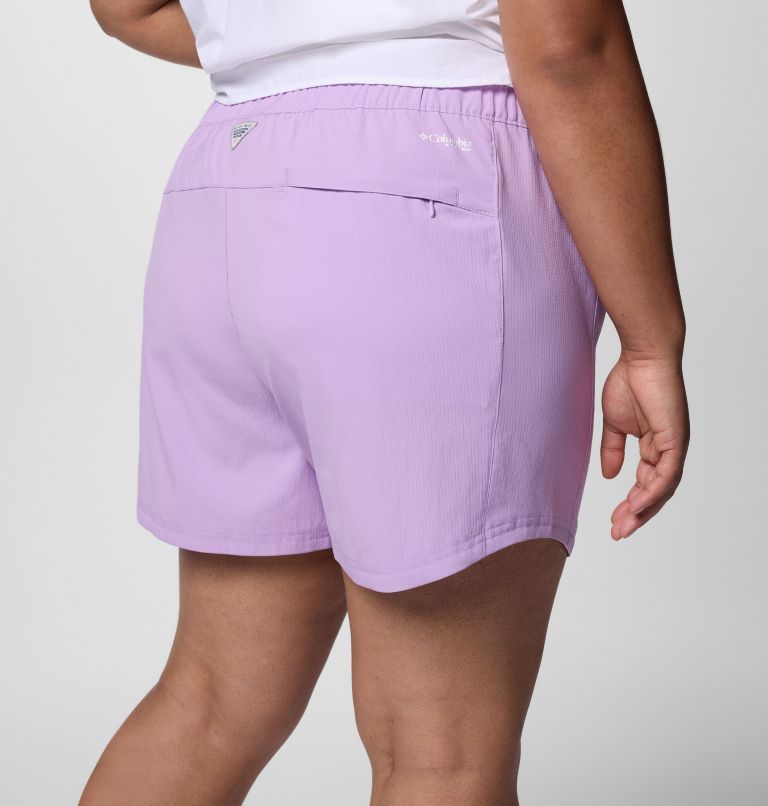Women's PFG Tamiami Pull-on Shorts - Plus Size, Color: Hydrangea, image 5