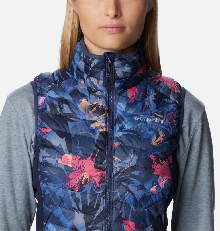 Women's Powder Pass Vest, Color: Nocturnal Floriculture Print, image 4