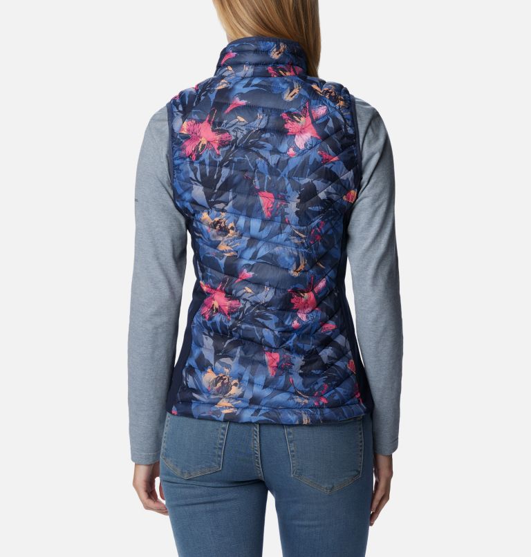 Women's Powder Pass Vest, Color: Nocturnal Floriculture Print, image 2