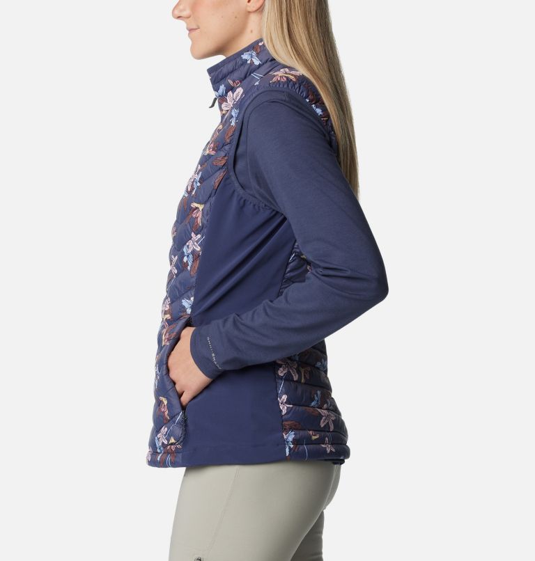 Powder Pass Vest, Color: Nocturnal Tiger Lilies Print, image 3