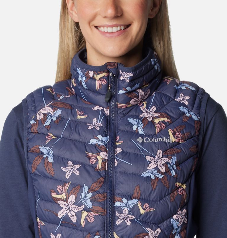 Powder Pass Vest, Color: Nocturnal Tiger Lilies Print, image 4