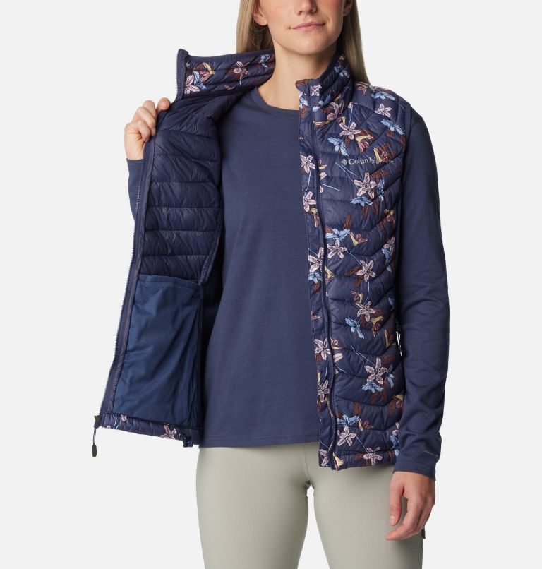 Powder Pass Vest, Color: Nocturnal Tiger Lilies Print, image 5