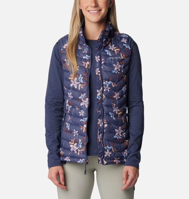 Powder Pass Vest, Color: Nocturnal Tiger Lilies Print, image 7