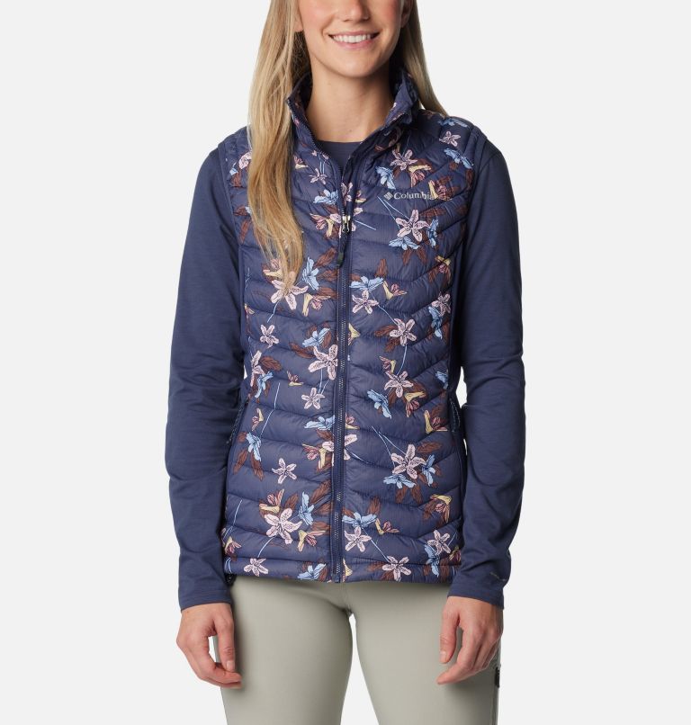 Powder Pass Vest, Color: Nocturnal Tiger Lilies Print, image 1