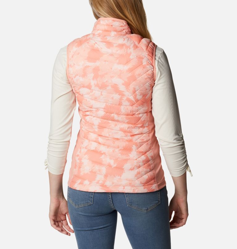 Women's Powder Pass Vest, Color: Coral Reef Typhoon Blooms, Coral Reef, image 2