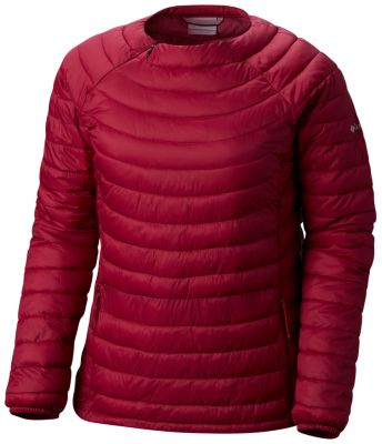 Women's Powder Pass&trade; Down Pullover Powder Pass&trade; Pullover | 550 | L, Wine Berry, front