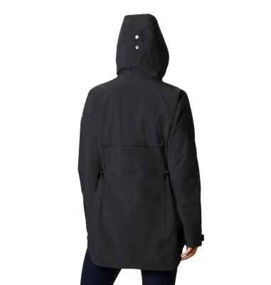 Women's Here And There&trade; Waterproof Trench Jacket Here And There&trade; Trench Jacket | 319 | S, Black, back