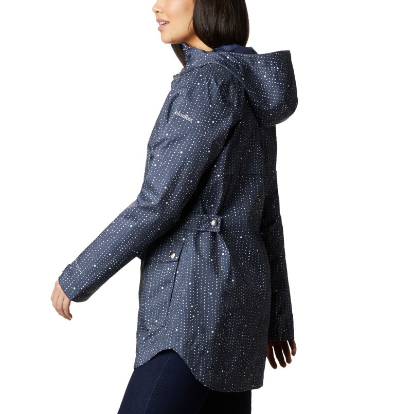 Here And There Trench Jacket | 466 | S, Color: Nocturnal Rain Dots Print, image 3