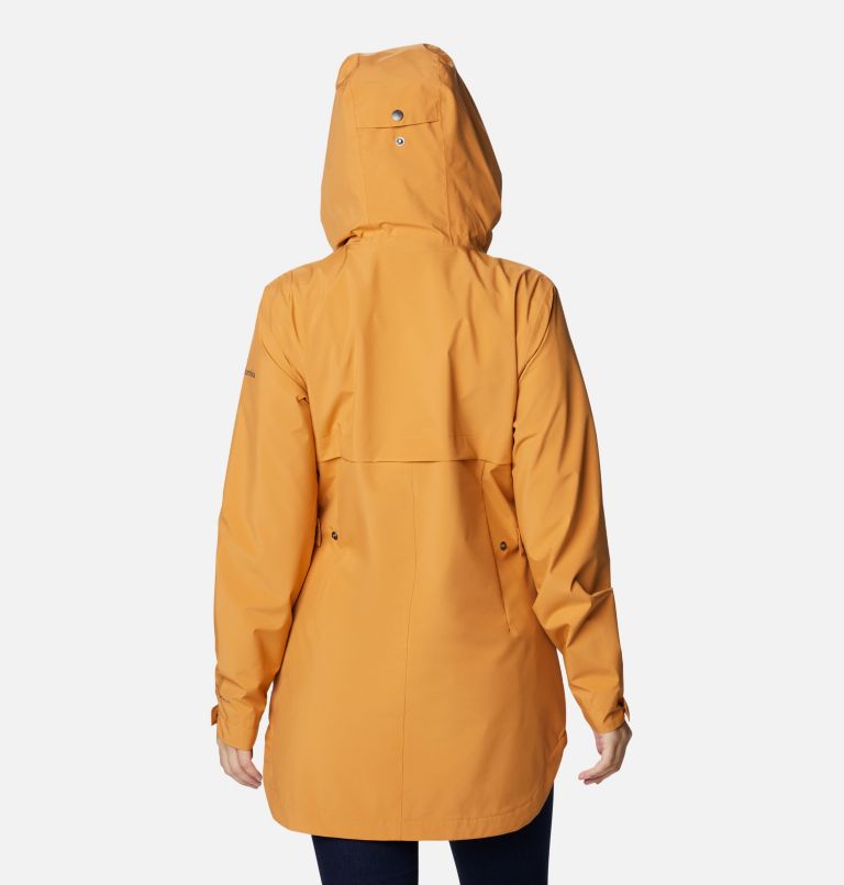 Women's Here And There Waterproof Trench Jacket, Color: Canyon Sun, image 2