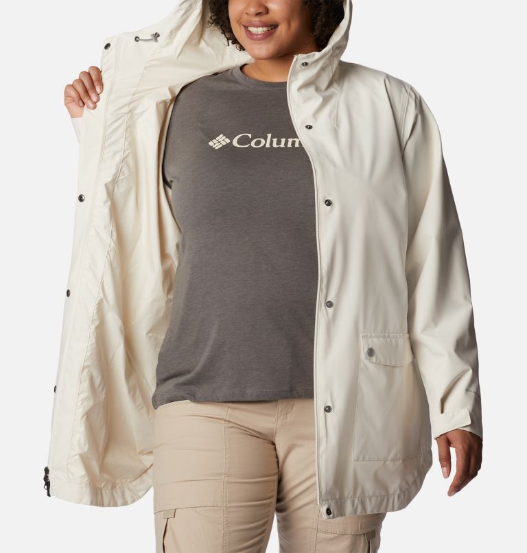 Thumbnail: Women’s Here And There Trench Jacket—Plus Size, Color: Chalk, image 5