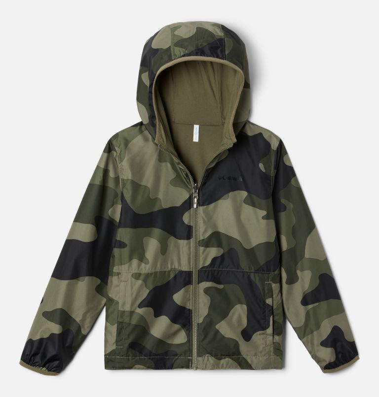 Veste réversible Pixel Grabber pour enfant, Color: Stone Green Mod Camo, image 1