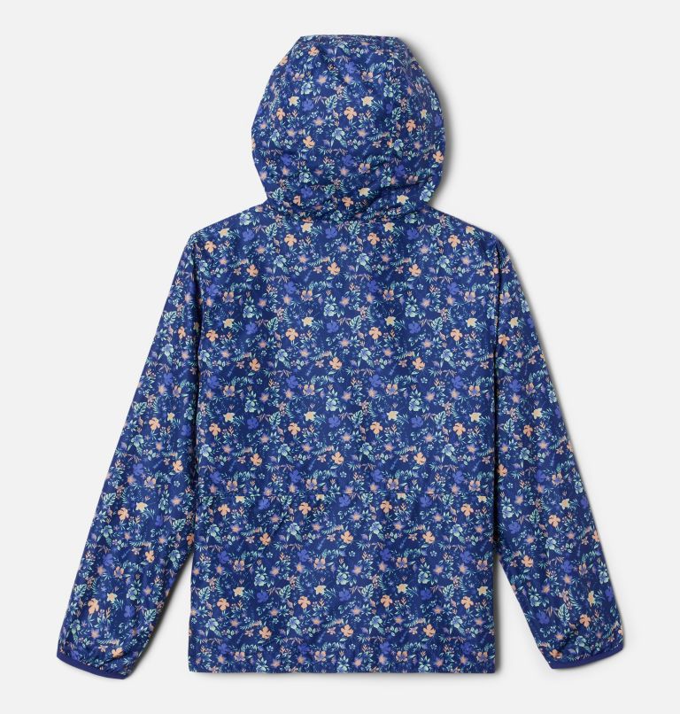 Thumbnail: Kids’ Pixel Grabber Reversible Jacket, Color: Dark Sapphire Mini-Biscus, image 2