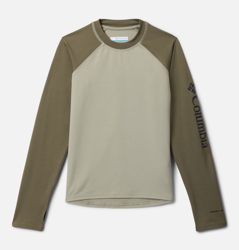 Sandy Shores pour enfant Haut manches longues à protection solaire, Color: Safari, Stone Green, image 1