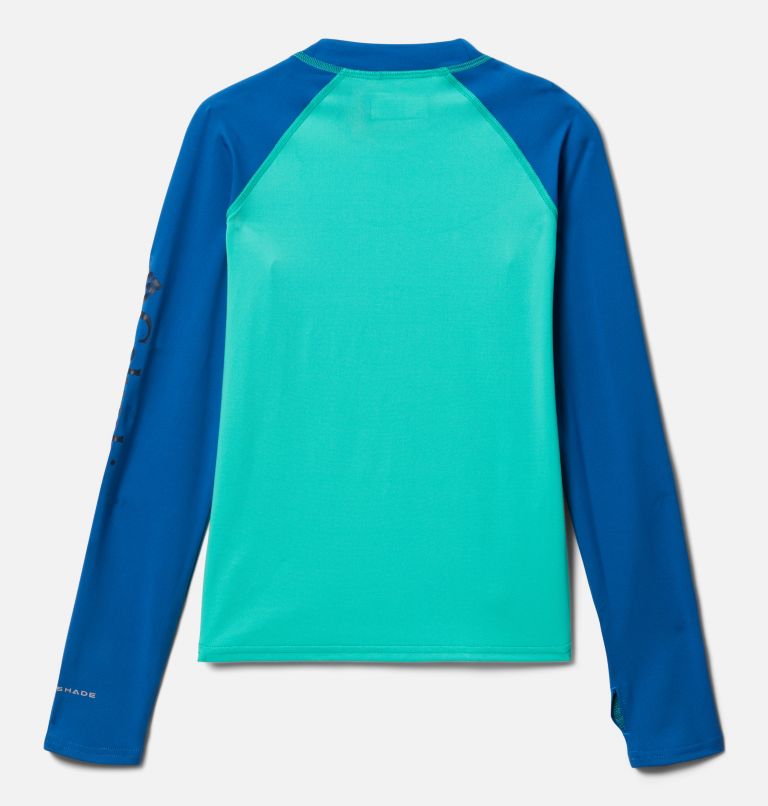 Sandy Shores pour enfant Haut manches longues à protection solaire, Color: Electric Turquoise, Bright Indigo, image 2