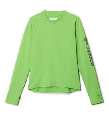 Youth Sandy Shores&trade; Long Sleeve Top Sandy Shores&trade; Long Sleeve Sung | 464 | M, Green Mamba, front