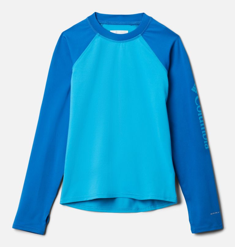 Youth Sandy Shores Technical Long Sleeve Top, Color: Ocean Blue, Bright Indigo, image 1