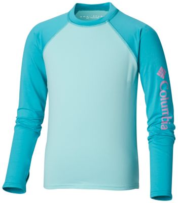 Youth Sandy Shores&trade; Long Sleeve Top Sandy Shores&trade; Long Sleeve Sung | 464 | M, Gulf Stream, Geyser, front