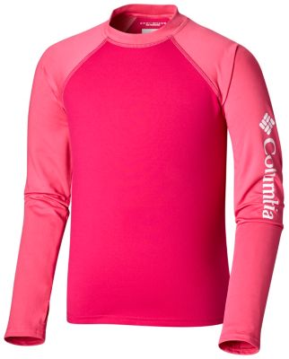 Camiseta de manga larga con protecci&oacute;n solar Sandy Shores&trade;&nbsp; para J&oacute;venes Sandy Shores&trade; Long Sleeve Sung | 627 | L, Haute Pink, Wild Geranium, front