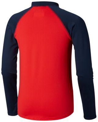 Youth Sandy Shores&trade; Long Sleeve Top Sandy Shores&trade; Long Sleeve Sung | 464 | M, Bright Red, Collegiate Navy, back