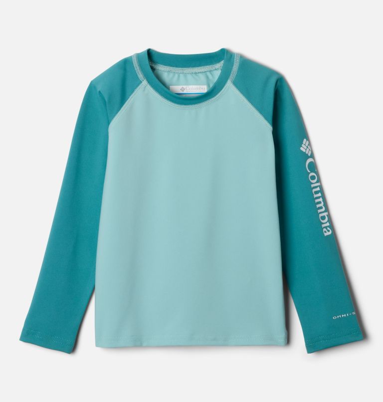 Toddler Sandy Shores Long Sleeve Sunguard Shirt, Color: Spray, Teal, image 1