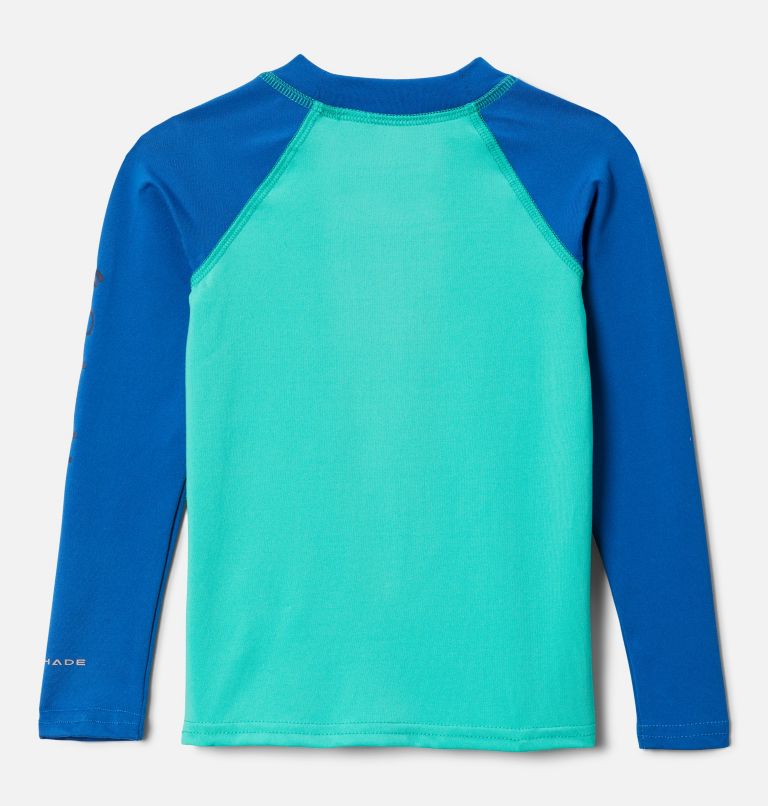 Haut Sandy Shores manches longues à protection solaire pour tout-petit, Color: Electric Turquoise, Bright Indigo, image 2