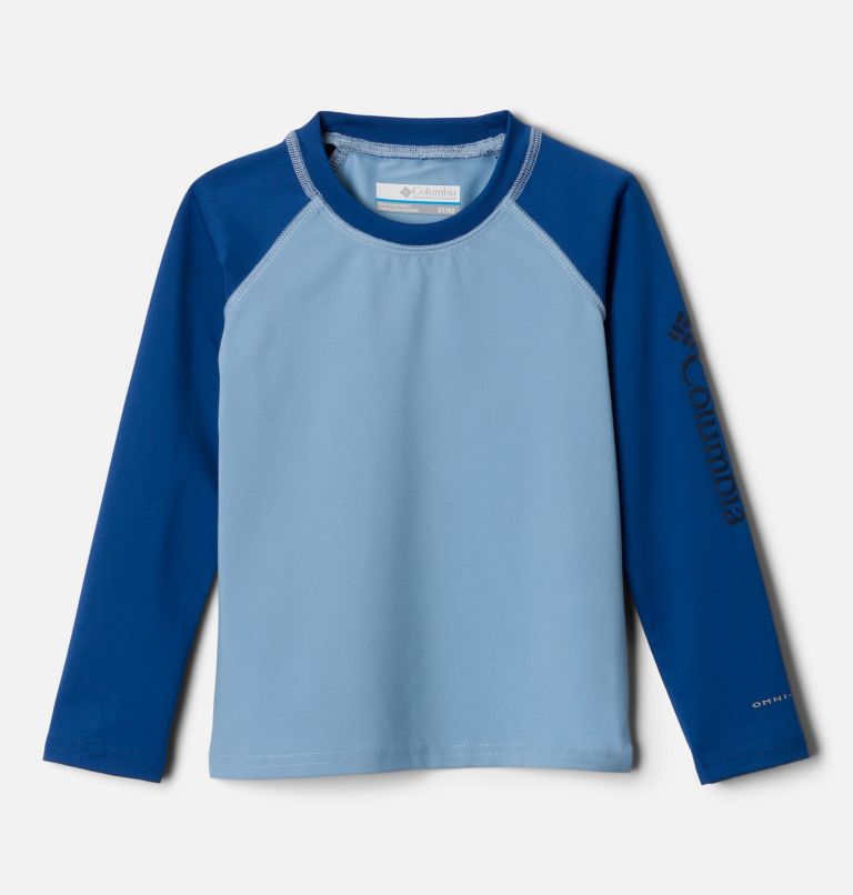Toddler Sandy Shores Long Sleeve Sunguard Shirt, Color: Ripple Blue, Mountain Blue, image 1