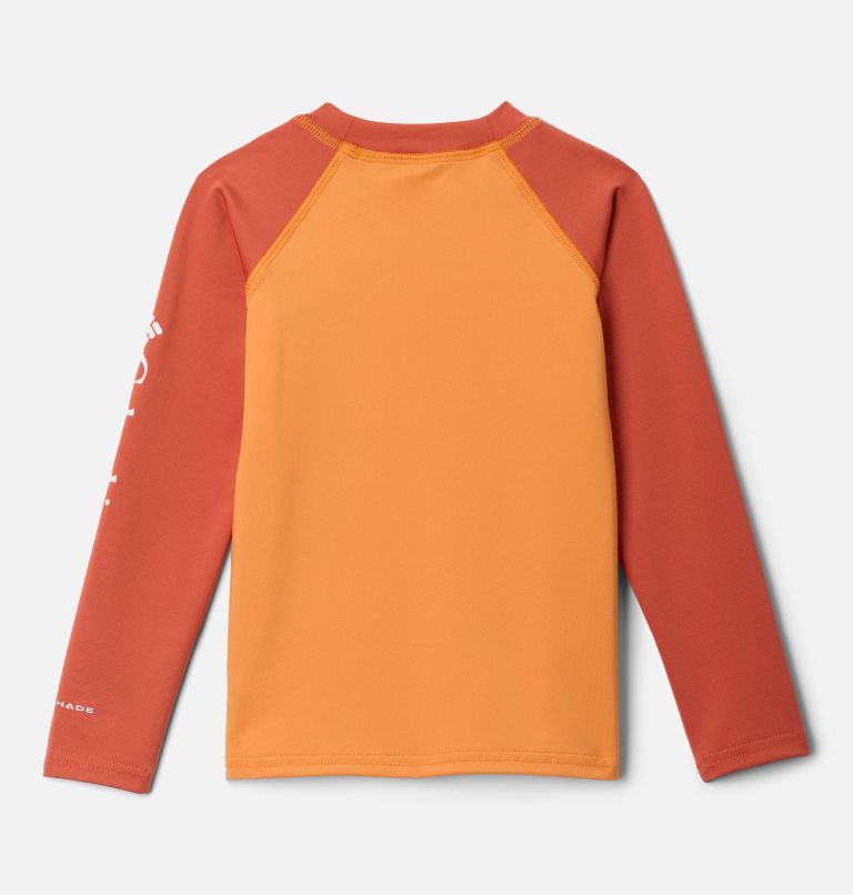 Toddler Sandy Shores Long Sleeve Sunguard Shirt, Color: Koi, Tuscan, image 2
