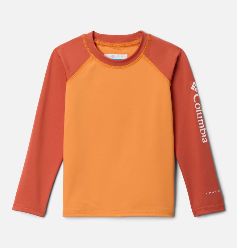 Toddler Sandy Shores Long Sleeve Sunguard Shirt, Color: Koi, Tuscan, image 1