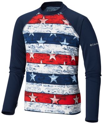 Boys' Sandy Shores&trade; Printed Top Sandy Shores&trade;Printed LS Sunguard | 368 | L, Americana, front