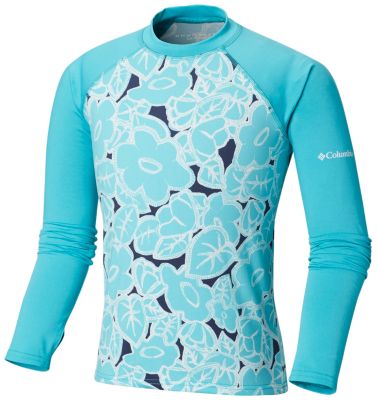 Boys' Sandy Shores&trade; Printed Top Sandy Shores&trade;Printed LS Sunguard | 368 | L, Geyser Floral, front