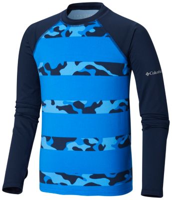 Boys' Sandy Shores&trade; Printed Top Sandy Shores&trade;Printed LS Sunguard | 368 | L, Super Blue Camo, front