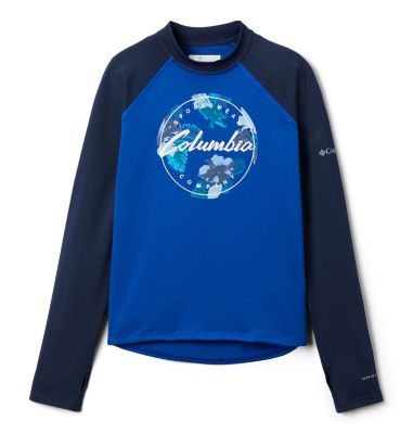 Boys' Sandy Shores&trade; Printed Top Sandy Shores&trade;Printed LS Sunguard | 368 | L, Azul, Coll Navy, Azul Tropical Graphic, front