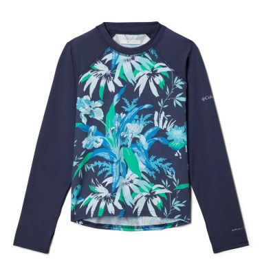 Boys' Sandy Shores&trade; Printed Top Sandy Shores&trade;Printed LS Sunguard | 368 | L, Nocturnal Magnolia Floral, Nocturnal, front