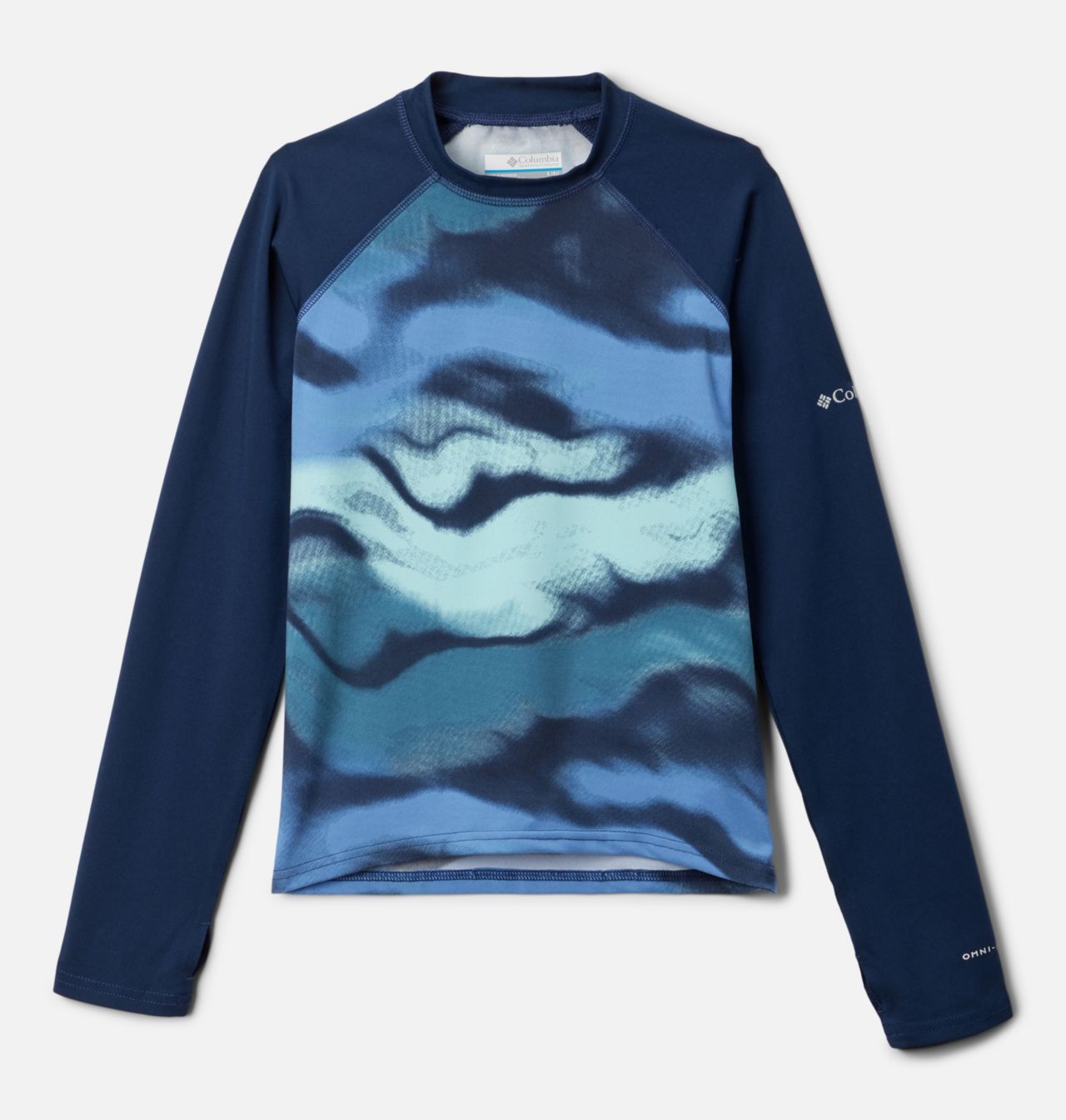 Kids’ Sandy Shores™ Printed Long Sleeve Sunguard Shirt | 471 | M 1