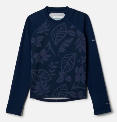 Youth Sandy Shores Technical Printed Top, Color: Coll Navy Pasteled Tonal, Coll Navy, image 1