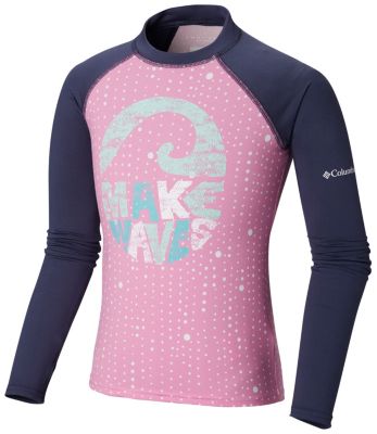 Boys' Sandy Shores&trade; Printed Top Sandy Shores&trade;Printed LS Sunguard | 368 | L, Orchid Dots, front