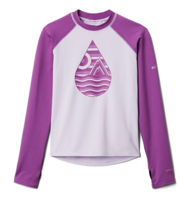 Boys' Sandy Shores&trade; Printed Top Sandy Shores&trade;Printed LS Sunguard | 368 | L, Pale Lilac, Berry Jam, front